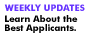 Be The First To Know With Weekly Updates